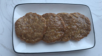 特斯特魔力膠MF-21在素肉漢堡餅的應用