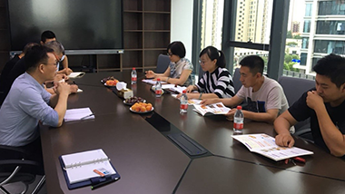 青島九聯(lián)集團(tuán)研發(fā)經(jīng)理帶隊(duì)一行 來(lái)我公司青島特斯特參觀及技術(shù)交流